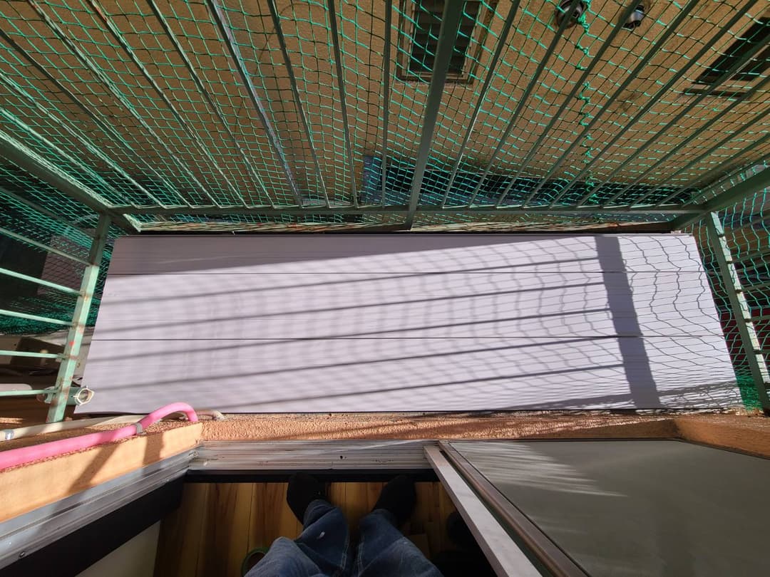 古いベランダの床の張り替え after